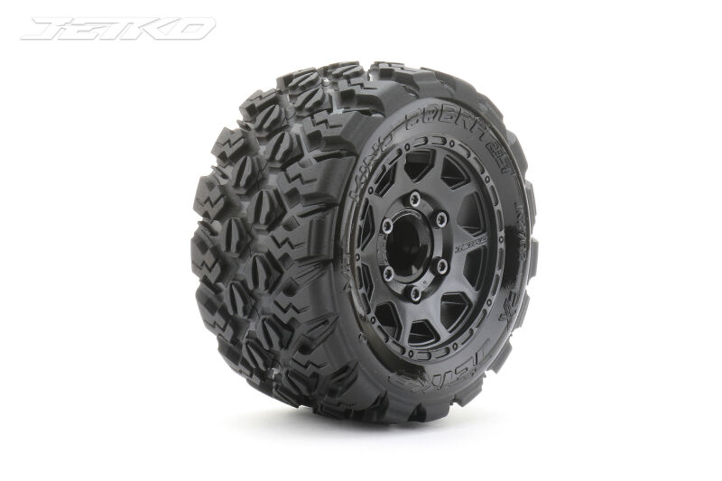 JETKO EX Tyre ST King Cobra Black Wheel 2.8" Hex 12,14,17mm (2) / JK2702CB