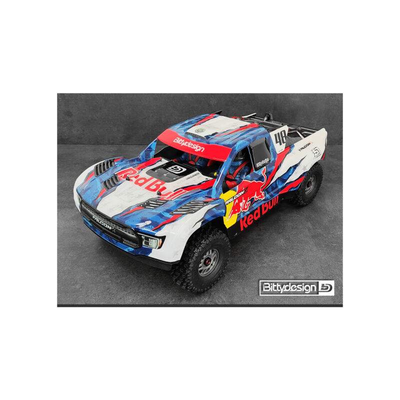 Bittydesign FALCON-X 1/7 clear body for ARRMA Mojave 6S BLX, Pre-cut, 1.5mm / BDSC7-FLCX