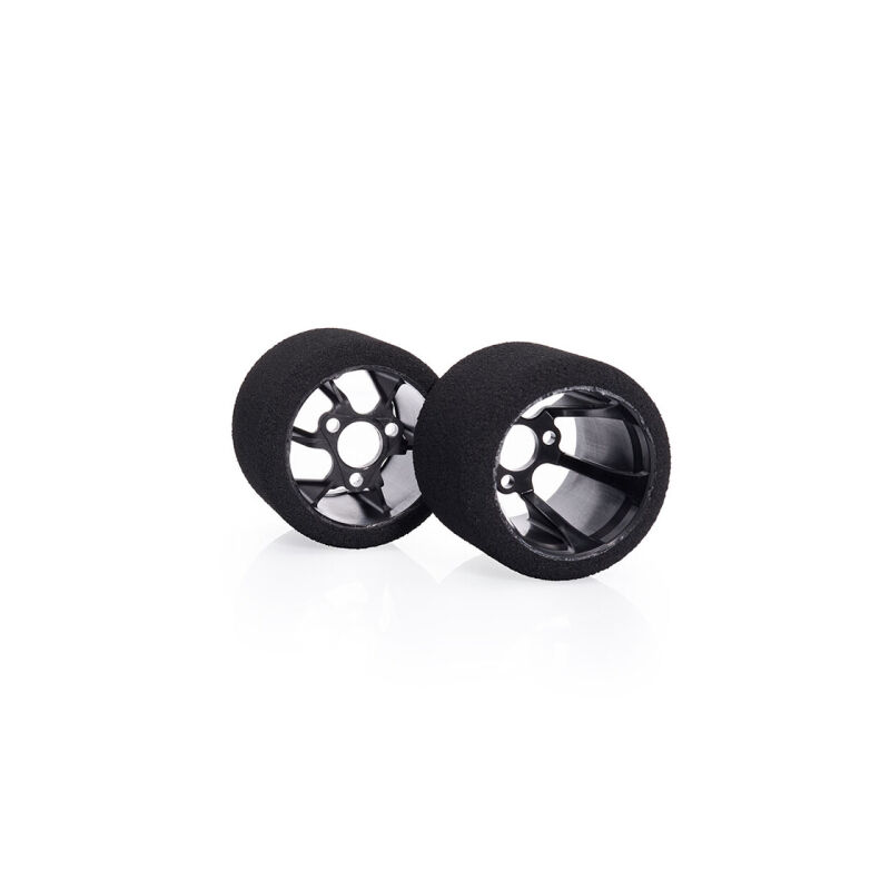 Matrix 1/12 Rear Carbon 35 Shore RC Model Tires (Double Pink | 35Sh) / MX-12P35CARBON