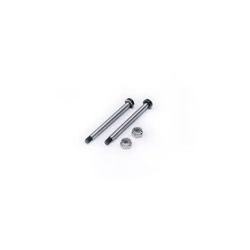 Koswork RC10 Front Inner 43mm Hardened Hinge Pin w/locknuts (2) Team Associated / KOS04191-12