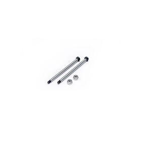 Koswork RC10 Rear Inner 58.2mm Hardened Hinge Pin w/locknuts (2) Team Associated / KOS04191-14