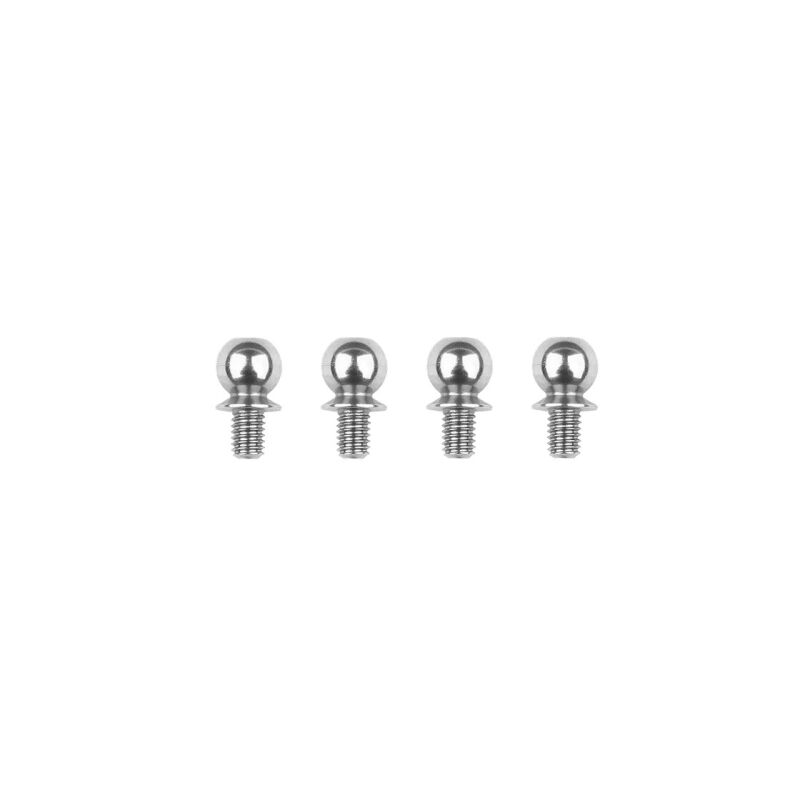 Team Associated HD Ballstuds, Short 4mm / AE32041