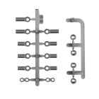 Team Associated RC10TC8 Ball Cups, Arm Ball Inserts And Anti-Roll Bar Links / AE32075