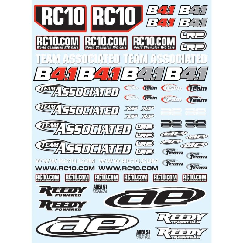 Team Associated B4.1 Decal Sheet / AE9794