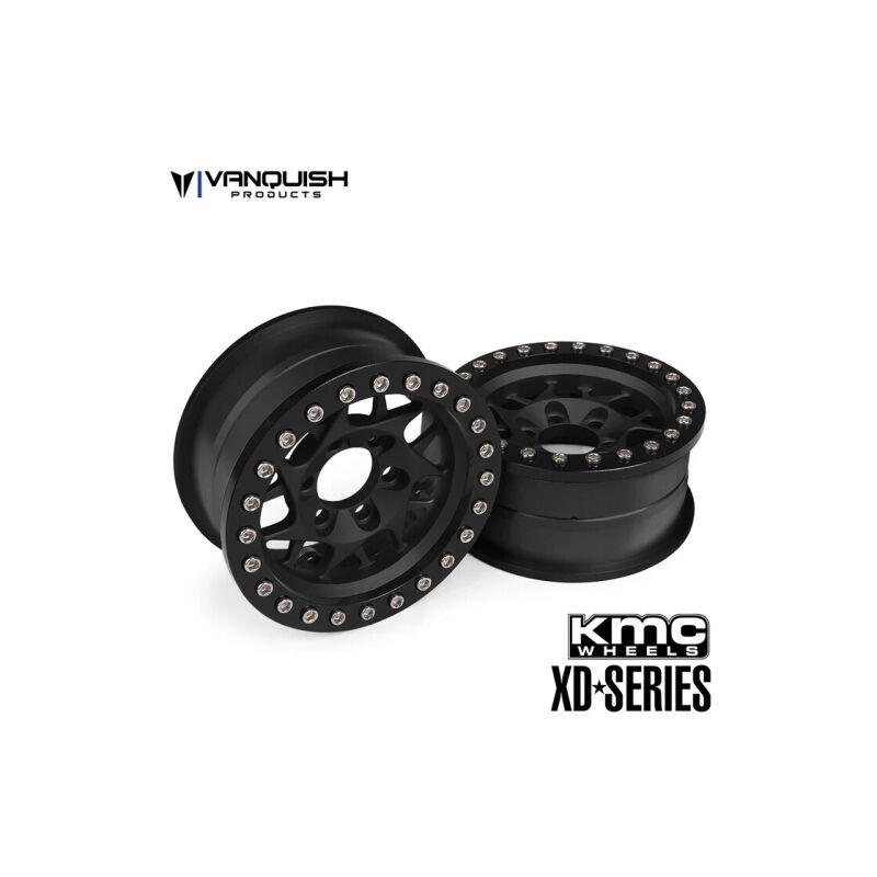 Vanquish KMC 1.9 XD127 Bully Black Anodized / VPS07710