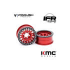 Vanquish KMC 1.9 KM445 Impact Red Anodized / VPS07804