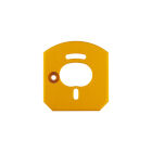 Team Associated 6x6 Motor Mount Plate, Gold / AE31953