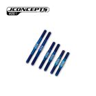 JConcepts - RC10 4wd Fin Titanium turnbuckle set, 6pc - Burnt Blue / JCO5292-1