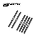 JConcepts - B84 Fin Titanium turnbuckle set, 6pc. - Stealth Black / JCO5293-2