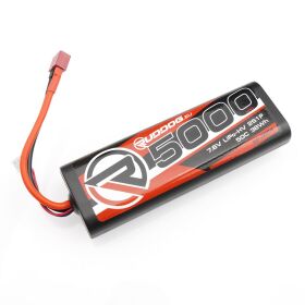 RUDDOG Hobby LiPo-HV Round Stick Pack Akku 5000mAh 50C 7.6V 2S mit T-Stecker / RP-0804-TPL
