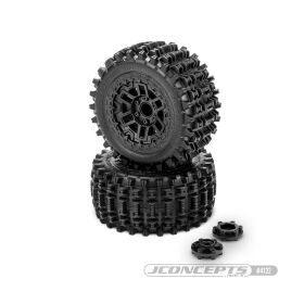 JConcepts Magma - platinum compound (pre-mounted on #3456 Shuttle wheel for Traxxas Rustler / Rustler 4x4) / JCO4122-39812