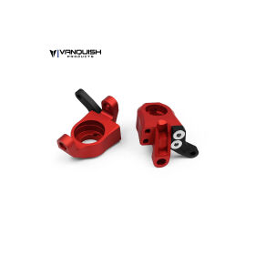 Vanquish Axial Wraith Steering Knuckles Red Anodized /...