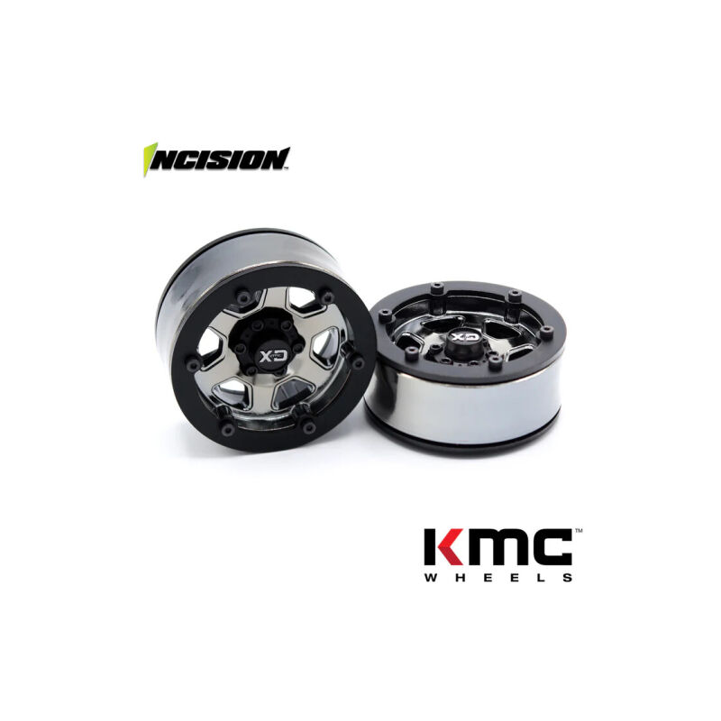 Incision 2IRC KMC KM233 Beadlock Black Chrome / IRC00256