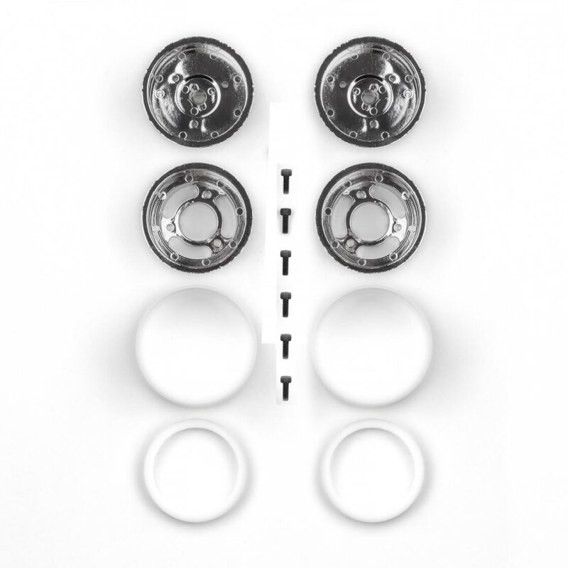 Team Associated RC10 Jay Halsey Rear Chrome Wheels / AE6396