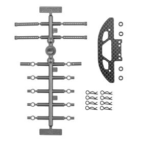 Team Associated RC28R Front Bumper and Body Mount Set /...