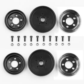 Team Associated RC10 Jay Halsey Chrome Front Wheels / AE6395