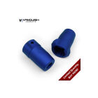 Vanquish Axial SCX10 Lockouts Blue Anodized / VPS01191