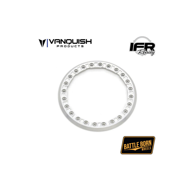 Vanquish Battle Born Wheels 2.2 Notched Beadlock - Clear / VPS08181