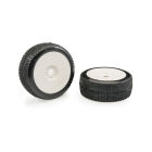 Matrix Nova Super Soft 1:8 Buggy Tires Pre-glued (White Wheels | 2pcs) / MX-NOVSS-GL