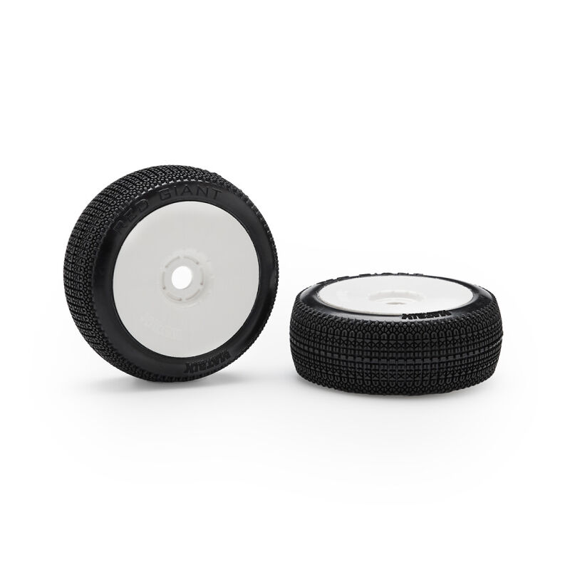 Matrix Red Giant Super Soft 1:8 Buggy Pre-glued White Wheels (White Wheels | 2pcs) / MX-RDGSS-GL