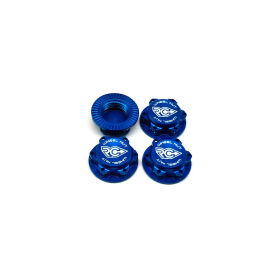 RC-Project 17mm Serrated Wheel Nut (Blue | 4pcs) /...