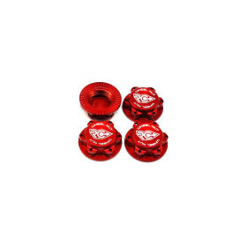 RC-Project 17mm Serrated Wheel Nut (Red | 4pcs) /...