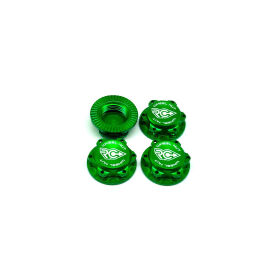 RC-Project 17mm Serrated Wheel Nut (Green | 4pcs) /...