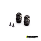 Incision 2S8E Machined Shock Cap Black / IRC00514