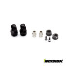 Incision 2S8E Machined Shock Cap Black / IRC00514