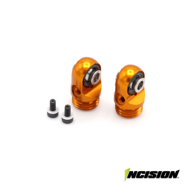Incision 2S8E Machined Shock Cap Orange / IRC00515