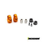 Incision 2S8E Machined Shock Cap Orange / IRC00515