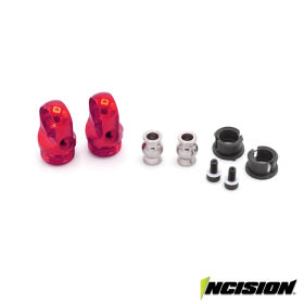 Incision 2S8E Machined Shock Cap Red / IRC00524