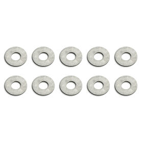 Team Associated Washers, #4, aluminum / AE6936