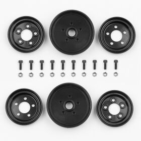 Team Associated RC10 Jay Halsey Black Front Wheels / AE6394