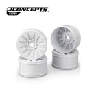 JConcepts Pioneer - 1:8th truck wheel, 4.0" - white, 4pc / JCO3448W