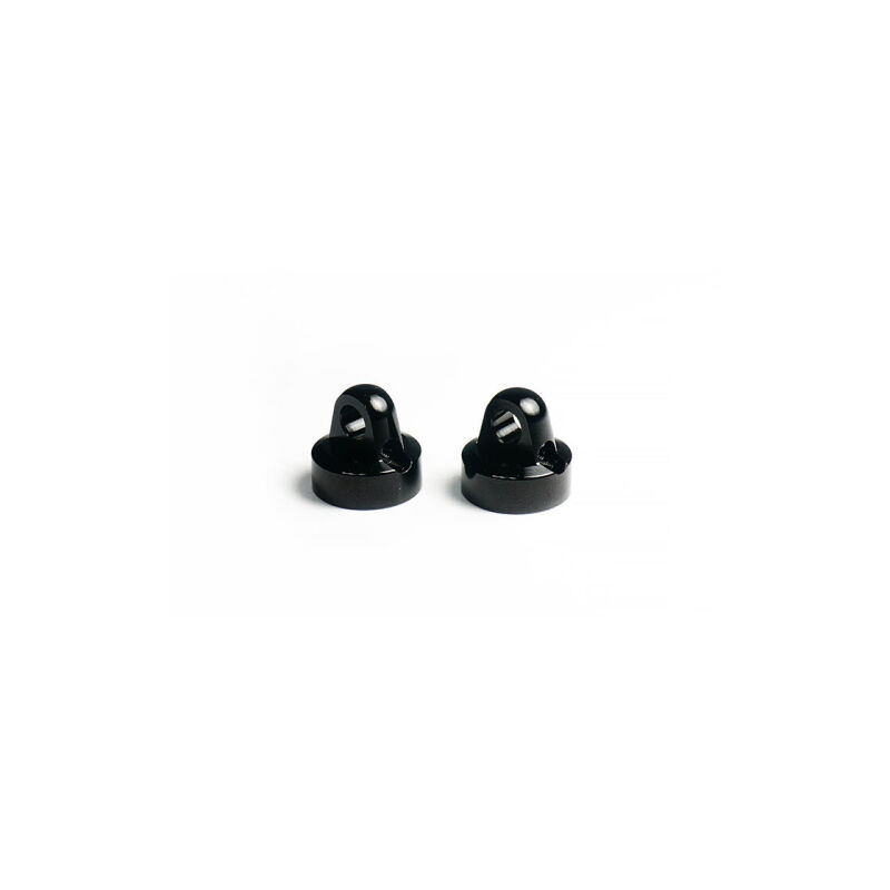 Koswork Alum Shock Cap for 12mm Shock Black (2) for Koswork & Tamiya / KOS04803