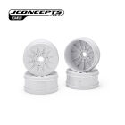 JConcepts Pioneer 1:8th buggy wheel, 83mm - white, 4pc / JCO3445W