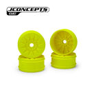 JConcepts Pioneer 1:8th buggy wheel, 83mm - yellow, 4pc / JCO3445Y