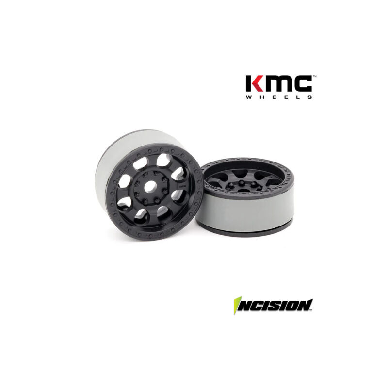 Incision KMC KM237 Riot 1.9 Beadlock Wheels (2) / IRC00530