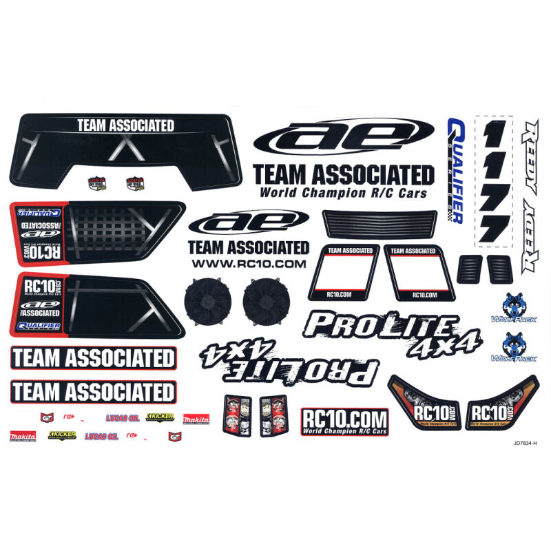 Team Associated ProLite Decal Sheet / AE7169