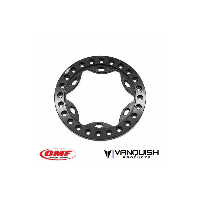 Vanquish OMF 1.9 Scallop Beadlock Black Anodized / VPS05122