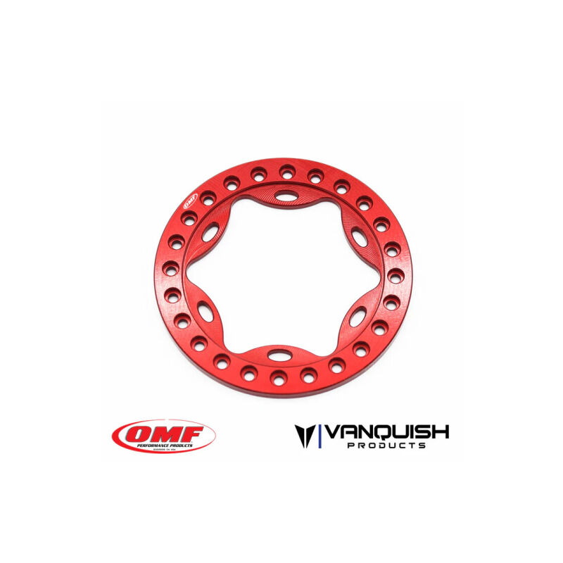 Vanquish OMF 1.9 Scallop Beadlock Red Anodized / VPS05123