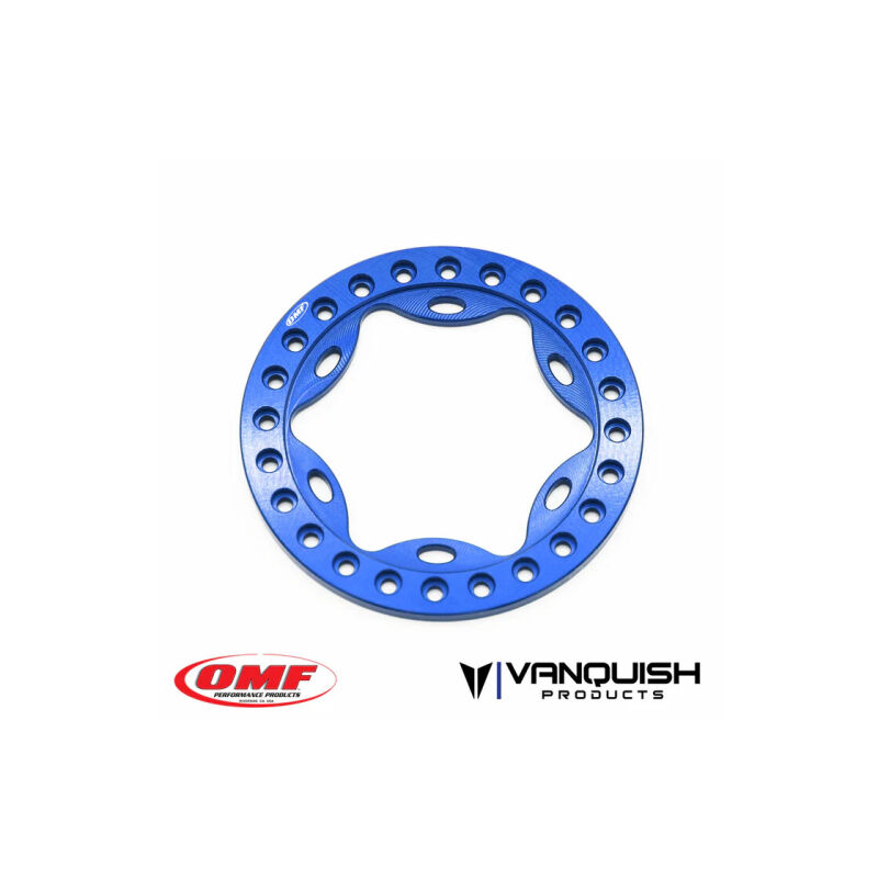 Vanquish OMF 1.9 Scallop Beadlock Blue Anodized / VPS05124