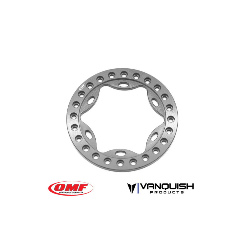 Vanquish OMF 1.9 Scallop Beadlock Grey Anodized / VPS05126