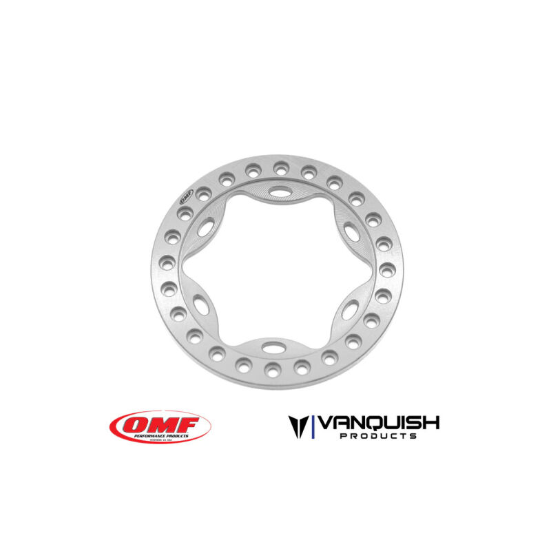 Vanquish OMF 1.9 Scallop Beadlock Clear Anodized / VPS05127