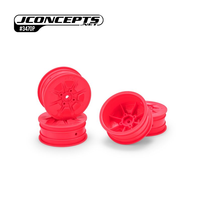 JConcepts Pioneer B74 | XB4 | L1R | 22X-4, 2.2" 4wd front wheel, retro pink - 4pc / JCO3470P
