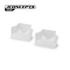 JConcepts Mugen MBX8 | MBX-8e | Sworkz S35-4 Evo injection molded front wing, white - 2pc / JCO0520W