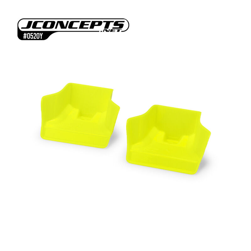 JConcepts Mugen MBX8 | MBX-8e | Sworkz S35-4 Evo injection molded front wing, yellow - 2pc / JCO0520Y