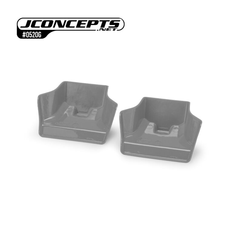 JConcepts Mugen MBX8 | MBX-8e | Sworkz S35-4 Evo injection molded front wing, gray - 2pc / JCO0520G