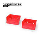 JConcepts Tekno NB48 2.2 | Tekno EB48 2.2 injection molded front wing, retro pink - 2pc / JCO0522P